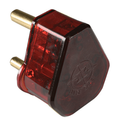 Switchcom Distribution 15A RSA Plug with Surge Arrestor | PLUG-RED