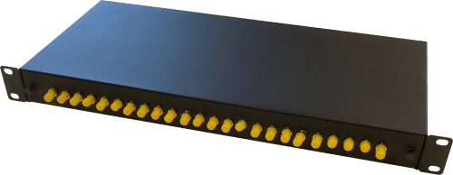 Switchcom Distribution 24-Way ST Populated Fibre Patch Panel | F-PP-ST-C