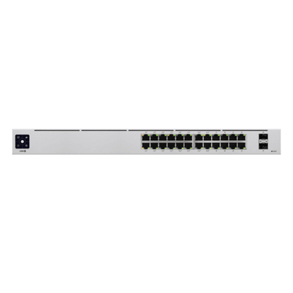 Ubiquiti 24 Port Gigabit 95W 16PoE 2SFP UniFi Switch | USW-24-POE